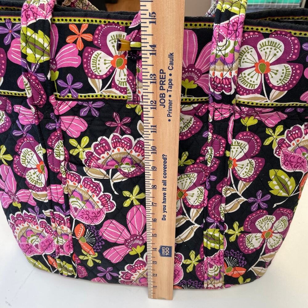 Vera Bradley Large Toggle Tote Bag Paisley - Picture 8 of 9